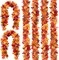 6 Pack Fall Maple Leaves Garland, Artificial Maple Leaf Autumn Garland(Multicolour)11.54 x 10 x 3.82 inches